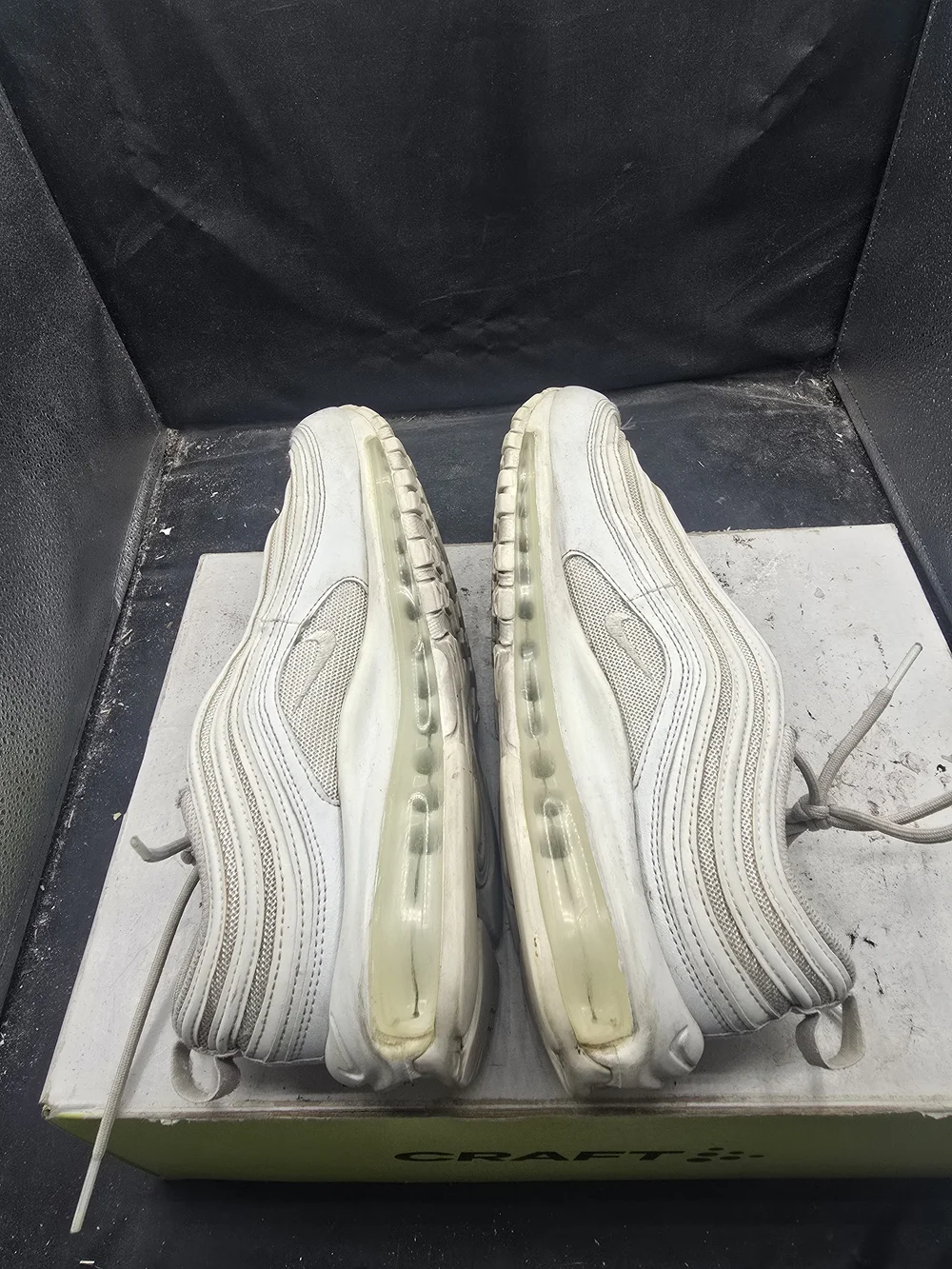 Nike Kids Cream/White Wave-Detail Sneakers